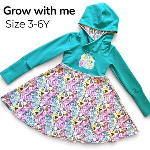 Colorful Hooded Dress for Kids